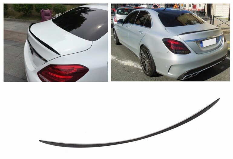 Mercedes C Klasse W205 Kofferklep Spoiler Achterklep Hoogglans Zwart