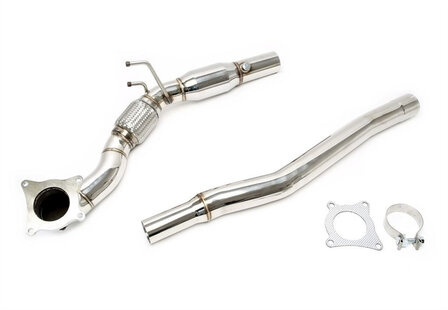 Downpipe Met Katalysator Audi A3 S3 8P / Audi TTS / Vw Golf 6 R20 RVS Ta Technix