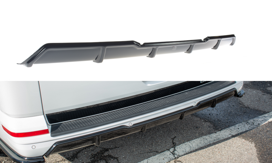 Volkswagen T6 Transporter Spoiler Rear Centre Diffuser Maxton Design Uwautoonderdeel 