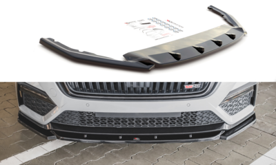 Maxton Design Skoda Octavia RS MK4 Voorspoiler Spoiler Splitter Versie 3