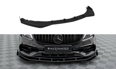 Maxton Design Mercedes A Klasse W176 AMG Line Facelift Voorspoiler Spoiler Splitter Pro Street + Flaps