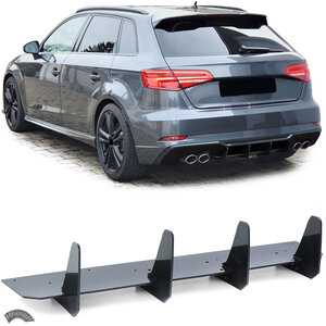 Achterbumper Diffuser Splitter Valance Geschikt Voor Audi A3 S3 8V Sportback 