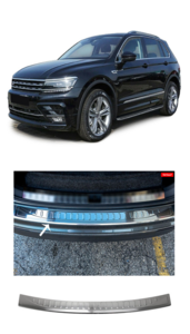  Achterbumper Bumper Bescherming Lijst Chrome RVS Geschikt Voor Volkswagen Tiguan II Vanaf 2016