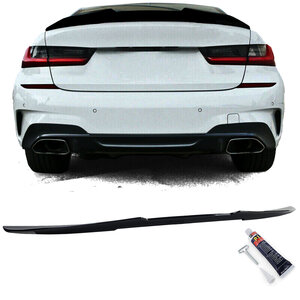 Passend Voor Bmw 3 Serie G20 Sedan Achterklep Ducktale Spoiler Glans Zwart