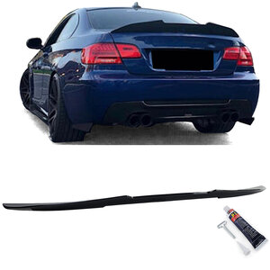 Passend Voor Bmw 3 Serie E92 Coupe Achterklep Ducktale Spoiler Glans Zwart