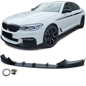 Passend Voor Bmw 5 Serie G30 G31 M Pack Spoiler Voorspoiler Splitter Lip Mat Zwart 