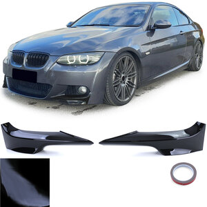 Passend Voor Bmw 3 Serie E92 E93 M Pakket Bumper Splitters Hoeken Glans Zwart