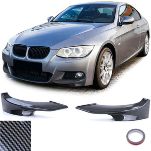 Passend Voor Bmw 3 Serie E92 E93 LCI M Pakket Bumper Splitters Hoeken Carbon Look