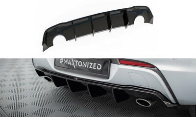 Maxton Design Opel Astra J GTC OPC Line Rear Valance Centre Diffuser Spoiler Versie 2