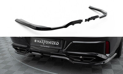 Maxton Design Bmw M760E G70 Splitter Rear Centre Diffuser Vertical Bar Versie 1