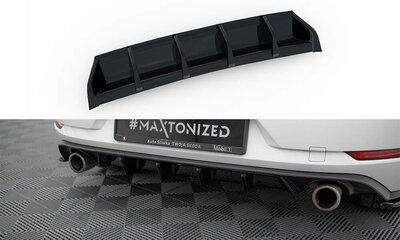 Maxton Design Rear Diffuser Spoiler Valance Geschikt Voor Volkswagen Golf 7 GTI / GTD Facelift 