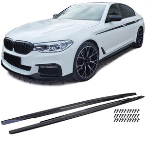 Passend Voor Bmw 5 Serie G30 G31 M Pack Side Skirts Hoogglans Zwart Sideskirts Spoiler 