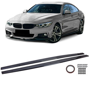 Passend Voor Bmw 4 Serie F32 F33 F36 M Pack Side Skirts Coupe Gran Cabrio Hoogglans Zwart