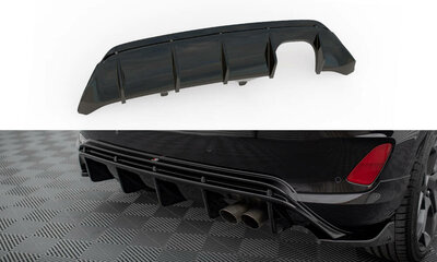 Maxton Design Ford Fiesta MK8 ST Rear Valance Centre Diffuser Spoiler Versie 2