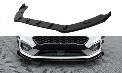 Maxton Design Ford Fiesta MK8 ST / ST Line Racing Durability Voorspoiler Spoiler Racing Splitter Versie 1 + Flaps