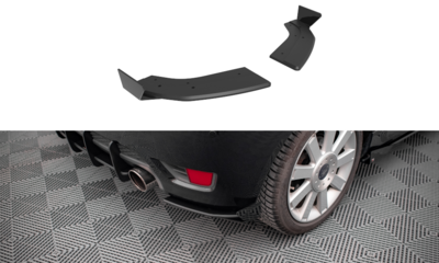 Maxton Design Ford Fiesta MK6 ST Rear Side Splitters Pro Street  + Flaps