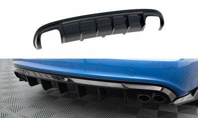 Maxton Design Audi S4 Sedan B8 Central Rear Valance Spoiler Versie 1