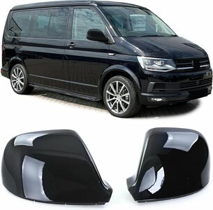 Spiegel Buitenspiegel Hoogglans Zwart Geschikt voor Volkswagen Transporter T5 T5.1 T6 