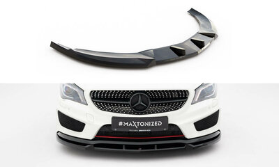 Maxton Design Mercedes CLA AMG Line C117 Voorspoiler Spoiler Splitter Versie 1