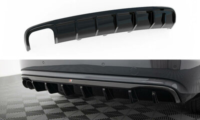 Maxton Design Audi A4 B8 Facelift Central Rear Valance Spoiler Versie 1