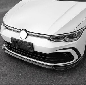  Cup Spoiler Voorspoiler Splitter Lip Hoogglans Zwart Geschikt Voor Volkswagen Golf 8 MK8 R Line