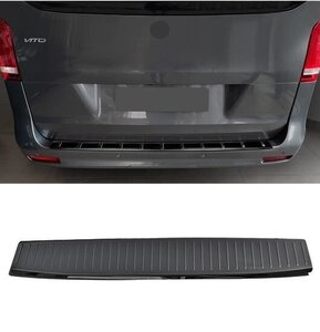 Passend Voor Mercedes Vito W447 Vanaf 2014 Achterbumper Bumper Bescherming Lijst Dark Chrome RVS 