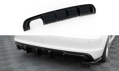 Maxton Design Audi A3 8V Sportback S Line Central Rear Valance Spoiler Dubbele Uitlaat Links