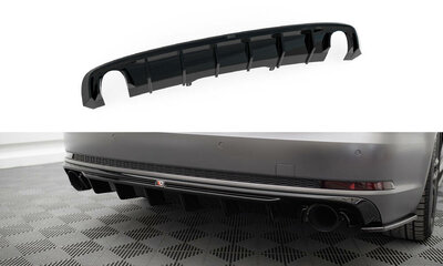 Maxton Design Audi A4 B9 Central Rear Valance Spoiler Uitlaat Links + Rechts