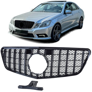 Grill Hoogglans Zwart Passend Voor Mercedes E Klasse W212 S212 Panamericana AMG GT Look