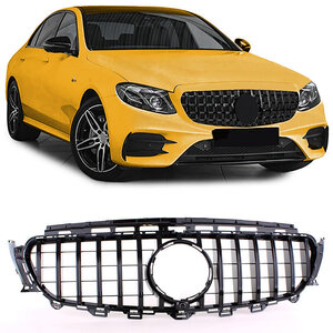 Grill Hoogglans Zwart Passend Voor Mercedes E Klasse W213 S213 C238 A238 Panamericana AMG GT Look