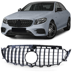 Grill Hoogglans Zwart Passend Voor Mercedes E Klasse W213 S213 C238 A238 Panamericana AMG Look