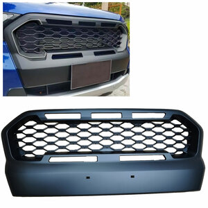 Honingraat Radiator Grill Zwart Black Look Geschikt Voor Ford Ranger T7 Vanaf 2016 t/m 2019