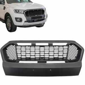 Honingraat Performance Radiator Grill Zwart Black Look Geschikt Voor Ford Ranger T7 Vanaf 2016 t/m 2019