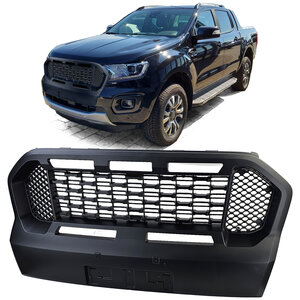 Honingraat Grill Zwart Geschikt Voor Ford Ranger T8 2.0 TDCi Vanaf 2019 t/m 2023