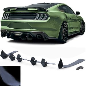 Sport Diffuser Cup Splitter Achterbumper Spoiler Styling Geschikt Voor Ford Mustang GT MK6 Vanaf 2014