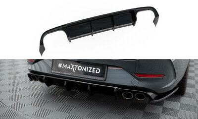 Maxton Design Cupra Leon ST Central Rear Valance Spoiler Uitlaat Links + Rechts