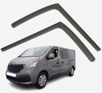 Zijwindscherm Geschikt Voor Opel Vivaro B 2014 t/m 2019 Zijwindschermen Zijwind Regen