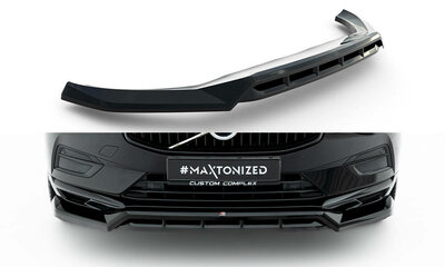 Maxton Design Volvo XC60 MK2 Standaard Splitter Voorspoiler Spoiler Versie 1