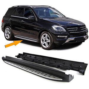 Treeplanken Sidesteps Running Boards Geschikt Voor Mercedes ML W166 