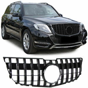 Grill Hoogglans Zwart Passend Voor Mercedes GLK X204 2008 t/m 2012 AMG GT Look