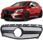 Mercedes A Klasse W176 Sport Grill Hoogglans Zwart Classic Look 2012 t/m 2015