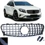 Grill Hoogglans Zwart Chrome Passend Voor Mercedes GLA X156 Facelift Panamericana AMG GT Look