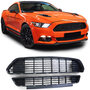 Sport Grill Embleemloos Glans Zwart Design Styling Geschikt Voor Ford Mustang MK6 2014 t/m 2017