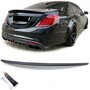 Spoiler Achterklep 63 AMG Look Glans Zwart Geschikt Voor Mercedes S Klasse W222 2013 t/m 2020