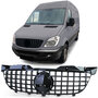 Grill Hoogglans Zwart Passend Voor Mercedes Sprinter W906 Vanaf 2006 t/m 2013 Panamericana AMG GT Look