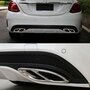 AMG Look Chrome Uitlaat Trim Lijsten Geschikt Voor Mercedes C Klasse W205