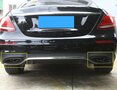 AMG Look Zwart Black Uitlaat Trim Lijsten Geschikt Voor Mercedes C Klasse W205