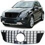 Grill Hoogglans Zwart Passend Voor Mercedes ML W164 Facelift 2008 t/m 2011 AMG GT Look