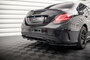 Maxton Design Mercedes C Klasse W205 AMG Line Facelift Splitter Rear Centre Diffuser Vertical Bar Versie 1