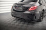 Maxton Design Mercedes C Klasse W205 AMG Line Facelift Splitter Rear Centre Diffuser Vertical Bar Versie 1